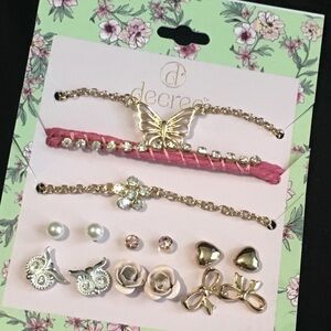 Decree Earrings and bracelets set